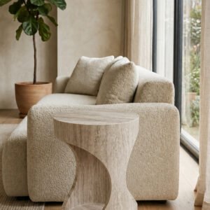 Sienna  Travertine  Accent Table